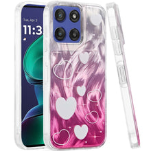 For Moto G Stylus 2025 Case Dual Layer Design TPU Phone Cover + Tempered Glass