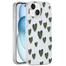 For iPhone 15 Case Dual Layer In Mold Design TPU Phone Cover + 2 Tempered Glass