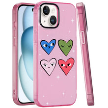 For iPhone 15 Case Dual Layer In Mold Design TPU Phone Cover + 2 Tempered Glass