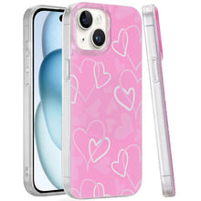 For iPhone 15 Case Dual Layer In Mold Design TPU Phone Cover + 2 Tempered Glass