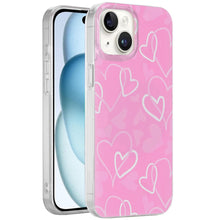 For iPhone 15 Case Dual Layer In Mold Design TPU Phone Cover + 2 Tempered Glass