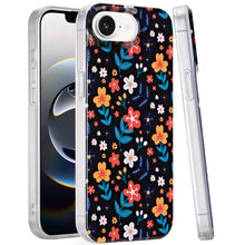 For iPhone 16e Case Dual Layer In Mold Design TPU Phone Cover + Tempered Glass