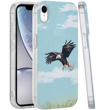 For iPhone XR Case Dual Layer In Mold Design TPU Phone Cover + Tempered Glass