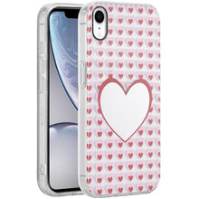 For iPhone XR Case Dual Layer In Mold Design TPU Phone Cover + Tempered Glass