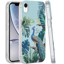 For iPhone XR Case Dual Layer In Mold Design TPU Phone Cover + Tempered Glass