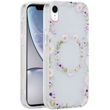 For iPhone XR Case Dual Layer In Mold Design TPU Phone Cover + Tempered Glass