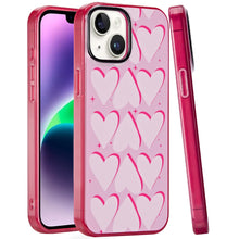 For iPhone 13/14 Case Dual Layer In Mold Design TPU Phone Cover + Tempered Glass
