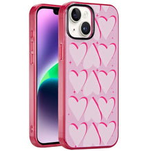 For iPhone 13/14 Case Dual Layer In Mold Design TPU Phone Cover + Tempered Glass
