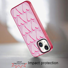 For iPhone 13/14 Case Dual Layer In Mold Design TPU Phone Cover + Tempered Glass