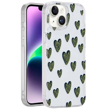 For iPhone 13/14 Case Dual Layer In Mold Design TPU Phone Cover + Tempered Glass
