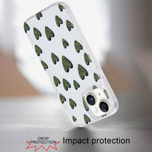 For iPhone 13/14 Case Dual Layer In Mold Design TPU Phone Cover + Tempered Glass
