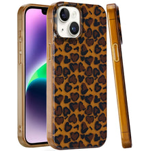 For iPhone 13/14 Case Dual Layer In Mold Design TPU Phone Cover + Tempered Glass