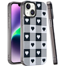 For iPhone 13/14 Case Dual Layer In Mold Design TPU Phone Cover + Tempered Glass