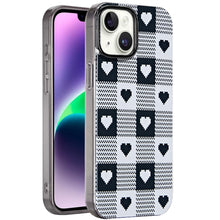 For iPhone 13/14 Case Dual Layer In Mold Design TPU Phone Cover + Tempered Glass