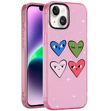 For iPhone 13/14 Case Dual Layer In Mold Design TPU Phone Cover + Tempered Glass