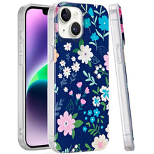 For iPhone 13/14 Case Dual Layer In Mold Design TPU Phone Cover + Tempered Glass