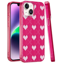 For iPhone 13/14 Case Dual Layer In Mold Design TPU Phone Cover + Tempered Glass