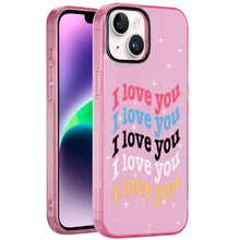 For iPhone 13/14 Case Dual Layer In Mold Design TPU Phone Cover + Tempered Glass