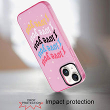 For iPhone 13/14 Case Dual Layer In Mold Design TPU Phone Cover + Tempered Glass