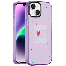 For iPhone 13/14 Case Dual Layer In Mold Design TPU Phone Cover + Tempered Glass