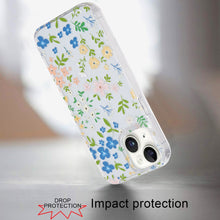 For iPhone 13/14 Case Dual Layer In Mold Design TPU Phone Cover + Tempered Glass
