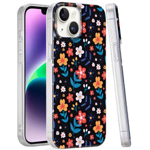 For iPhone 13/14 Case Dual Layer In Mold Design TPU Phone Cover + Tempered Glass