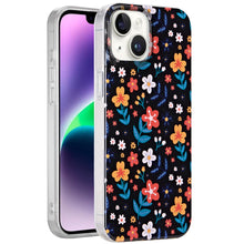 For iPhone 13/14 Case Dual Layer In Mold Design TPU Phone Cover + Tempered Glass