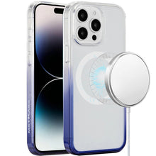 For iPhone 14 PRO MAX 6.7 in. Case Magnetic Circle Gradient Two Tone Phone Cover