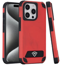 For iPhone 15 Pro Max Case Magnetic Circle Pop-out Stand + 2 Tempered Glass