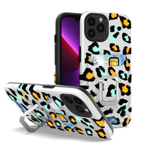 For iPhone 13 PRO Case Design Card Holder Cover with Magnetic Ring Stand