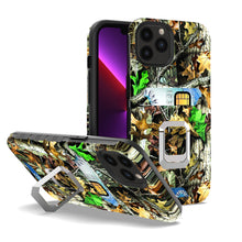 For iPhone 13 PRO Case Design Card Holder Cover with Magnetic Ring Stand