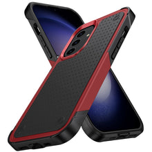 For Samsung S23 FE 5G Case Dual Layer Dot Pattern Shockproof + Tempered Glass