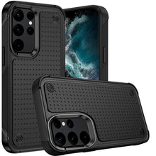 For Samsung S23 Case Dual Layer Perforated Design Shockproof Phone Cover