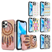 For iPhone 13 (6.1") Case Design Slim Brushed Hybrid Cover with Edged Lining
