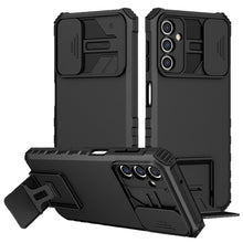 For Samsung A17 5G Case Dual Layer Camera Protection Kickstand + Tempered Glass