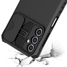 For Samsung A17 5G Case Dual Layer Camera Protection Kickstand + Tempered Glass