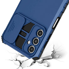 For Samsung A17 5G Case Dual Layer Camera Protection Kickstand + Tempered Glass