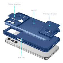 For Samsung S23 FE 5G Case Camera Lens Protection with stand + Tempered Glass