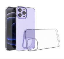 For iPhone XR Case Slim Fit Minimalistic Crystal Clear Cover + Tempered Glass