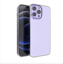 For iPhone XR Case Slim Fit Minimalistic Crystal Clear Cover + Tempered Glass