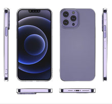 For iPhone 11 6.1 in. Case Slim Fit Minimalistic Crystal Clear + Tempered Glass