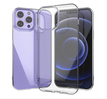 For iPhone XR Case Slim Fit Minimalistic Crystal Clear Cover + Tempered Glass