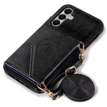 For Samsung Galaxy S24 Case Elegant Classy All in One Hybrid Wallet with Lanyard