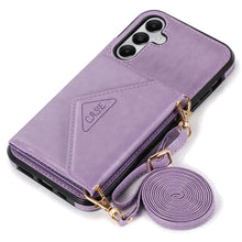 For Samsung Galaxy S24 Case Elegant Classy All in One Hybrid Wallet with Lanyard