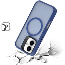 For iPhone 16 Plus 6.7in Case Magnetic Circle Smooth-Touch Cover +Tempered Glass