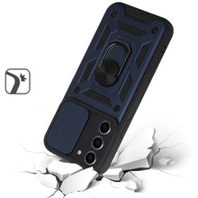 For Samsung S23 FE 5G Case Camera Lens Cover Ring Stand + Tempered Glass