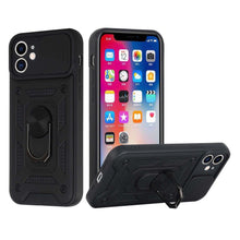 For iPhone SE 3/SE 2 iPhone 8/7 Case Camera Lens Cover RingStand +Tempered Glass