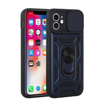 For iPhone 15 Pro Max Case Camera Lens Cover Ring Stand + 2 Screen Protectors