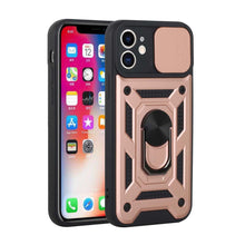 For Apple iPhone 11 Camera Lens Cover Magnetic Ring Stand Hybrid Case Cover