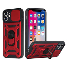 For iPhone SE 3/SE 2 iPhone 8/7 Case Camera Lens Cover RingStand +Tempered Glass